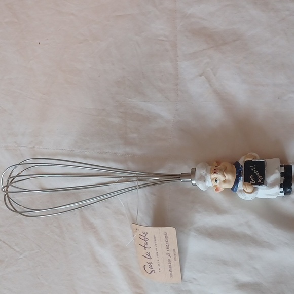 SUR LA TABLE wire whisk  pig chef new with tag - Picture 2 of 8
